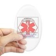 thumbnail image 1 of CafePress - Adrenal Insufficiency Awareness And Emergency Info - Sticker (Oval), 1 of 1