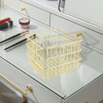 thumbnail image 6 of Makeup Storage Container Wire Basket Food Storage Organizer Iron Storage Basket Space Saving for Bathroom Pantry Shelf, 6 of 9