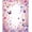 Pink, Pattern 3, variant on Flatwoven High Traffic Area Rug, Charming Spring Floral Accents, Non Slip, Stain Resistant, Washable Area Rugs for Living Room, Bedroom(Purple, 4X6)