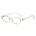 thumbnail image 1 of Lentes de bloqueo de luz azul LJCZKA Retro ovalados champán, 1 of 8