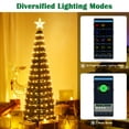 thumbnail image 3 of UWR-Nite Pop Up Christmas Tree with Lights,Artificial Christmas Tree Prelit, 6Ft 282LED Smart Christmas Tree with Remote&App, Schedule&Timer Control, Waterproof for Indoor Outdoor Xmas Decorations, 3 of 8