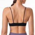 thumbnail image 6 of Womens Bras Comfort Oman Bras With String Quick Dry Shockproof Running Fitness Underwear Bras for Women No Underwire Black L, 6 of 8