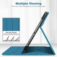 thumbnail image 6 of Fintie Case for Samsung Galaxy Tab A11+ Plus 2025/ A9+ Plus 11 Inch 2023, Multi-Angle Viewing Smart Stand Back Cover with Pocket Auto Wake/Sleep, Blue Ocean, 6 of 11