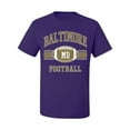 thumbnail image 2 of City of Baltimore BAL American Football Fantasy Fan Sports Men's Graphic T-Shirt, Purple, 5XL, 2 of 3