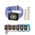 thumbnail image 1 of Luxtrada compatible for Apple Watch 38mm 40mm replacement bands Women Glitter Iwatch Series8/7/6/5/4/3/2/1 Apple Watch SE Silicone Strap "Blue", 1 of 11
