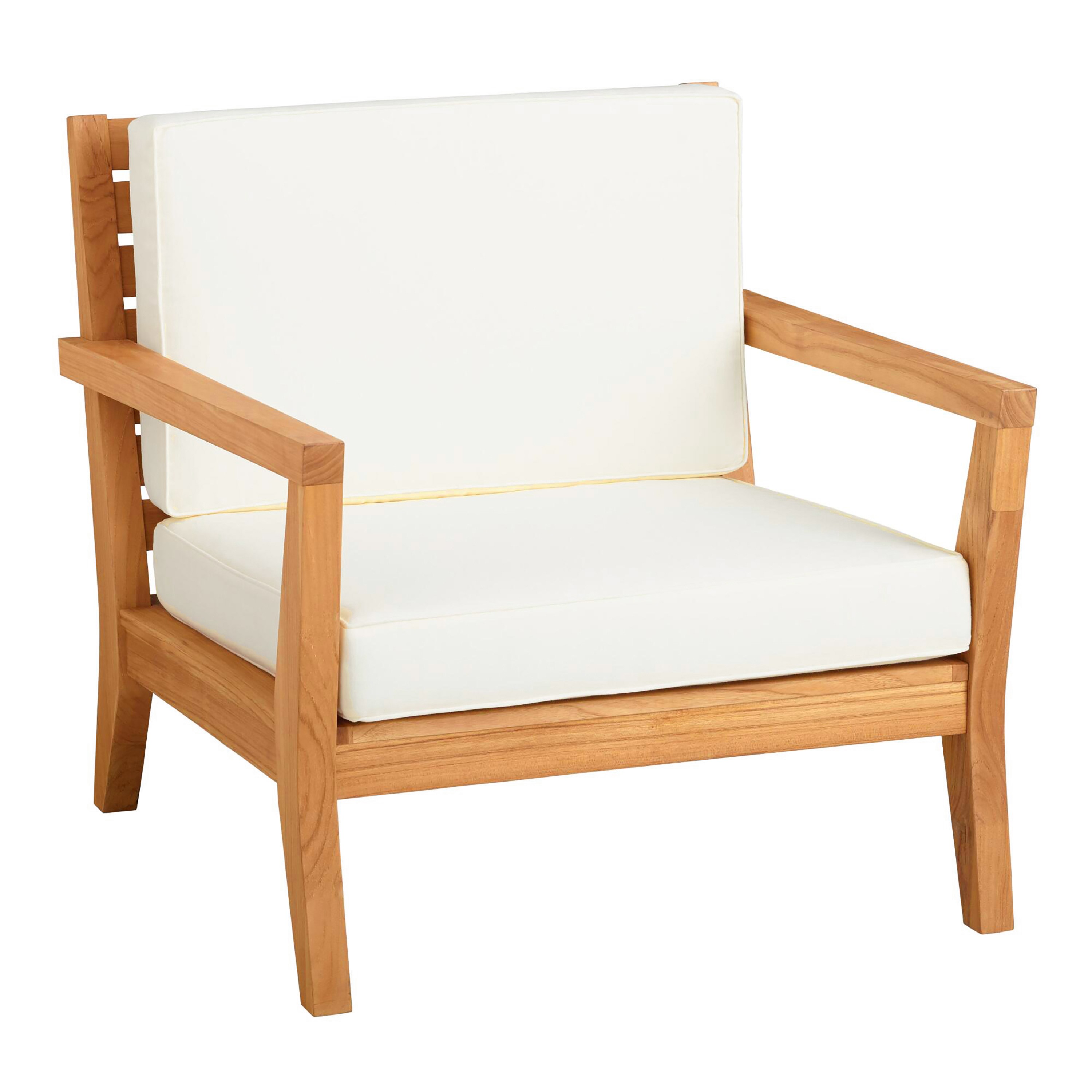 Linon Cormeer 5-Piece Outdoor Patio Furniture Set, Natural/Antique White