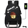 thumbnail image 2 of ROBLOX-mochila escolar para adolescentes, morral de tela Oxford con USB, bonita, gran oferta xuanjing unisex, 2 of 2