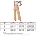 thumbnail image 2 of Women Wide Legs Pants Regular Waist Pleated Trim Loose Fitting Long Suit Pants with Side Pockets Apricot XS, 2 of 2