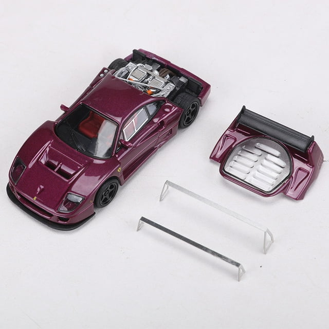 Stance Hunters Modèle Réduit 1:64 F40 en Alliage avec Ailettes Détachables Violet
