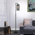 thumbnail image 4 of Evelyn&Zoe Industrial Metal Floor Lamp with Metal Mesh Shade, 4 of 10