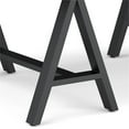 thumbnail image 4 of Pemberly Row Industrial 48 inch Wide Solid WALNUT Wood and Metal Coffee Table, 4 of 8