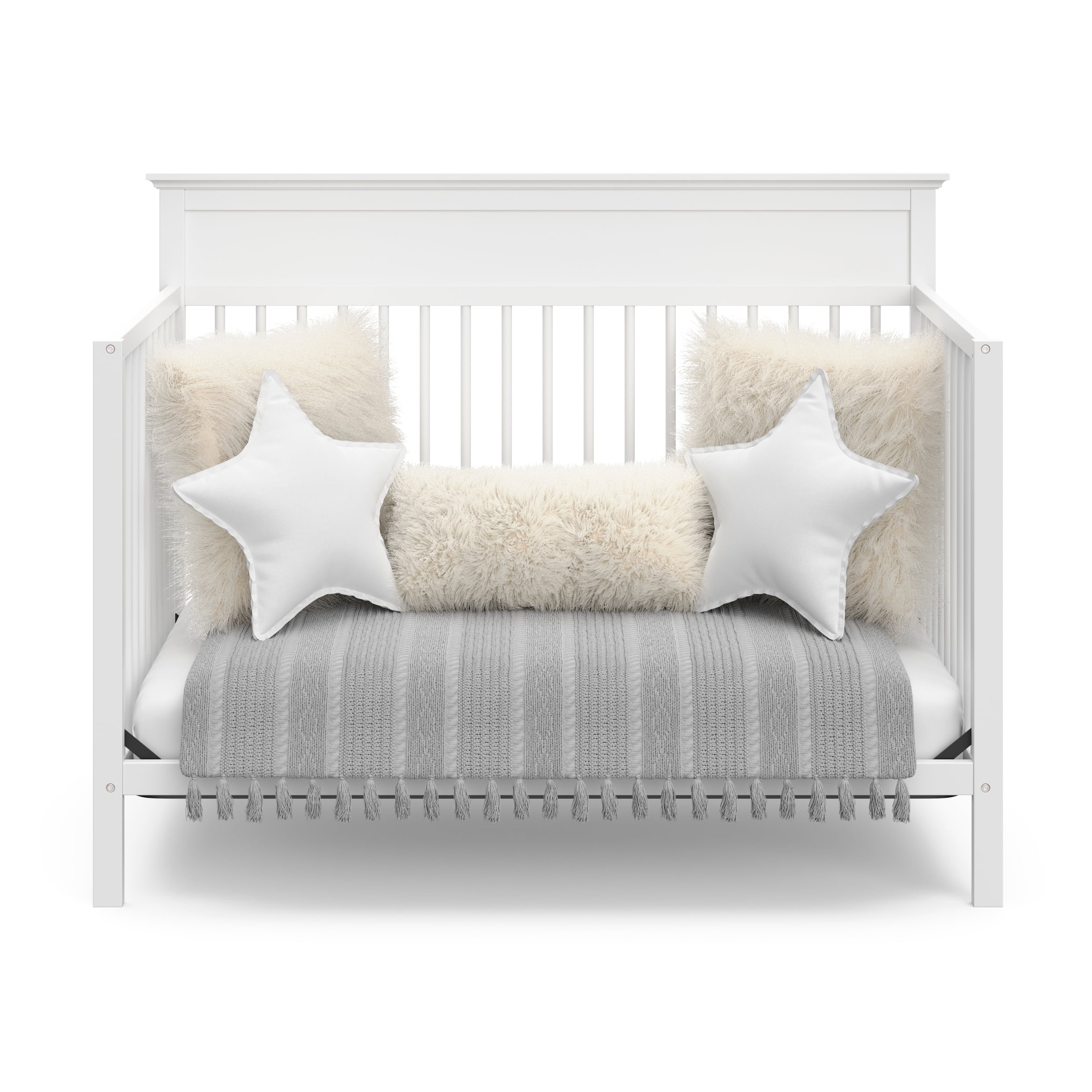Storkcraft Horizon 5-in-1 Convertible Baby Crib, White