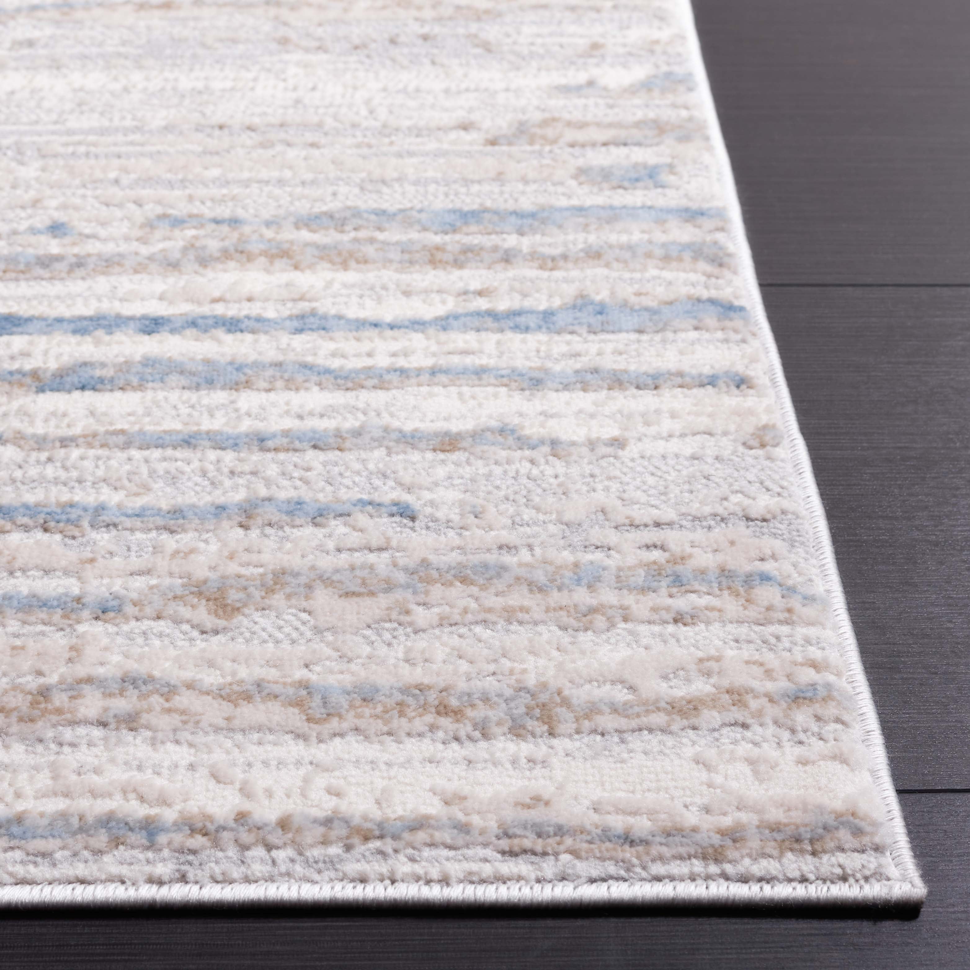SAFAVIEH Lagoon Jarred Diamond Area Rug, Grey/Blue, 8' x 10'