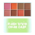 thumbnail image 1 of Pisexur Belleza Maquillaje Disco de ojos de 8 colores en crema, brillo facial, contorno de alto brillo, iluminador facial de 8 tonos, brillo rosa cobre, efecto luminoso cospara mujeres y hombres, 1 of 2
