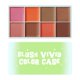 thumbnail image 1 of Pisexur Belleza Maquillaje Disco de ojos de 8 colores en crema, brillo facial, contorno de alto brillo, iluminador facial de 8 tonos, brillo rosa cobre, efecto luminoso cospara mujeres y hombres, 1 of 2