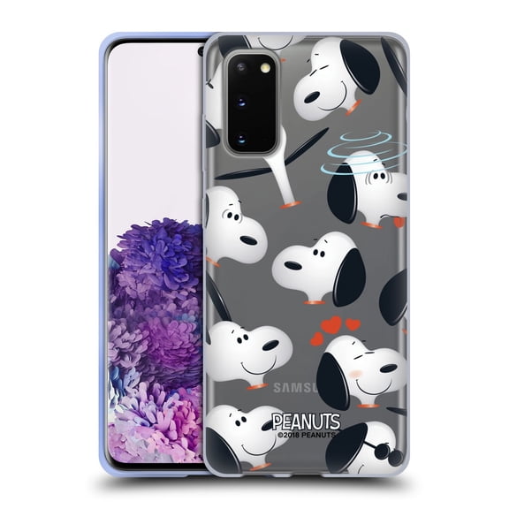 Head Case Designs Peanuts Character Patterns Snoopy Soft Gel Case for Samsung Galaxy S20 / S20 5G