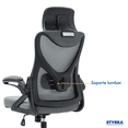 thumbnail image 4 of Silla de oficina ejecutiva ergonómica Styrka Giratoria Gerencial Color Gris, 4 of 6