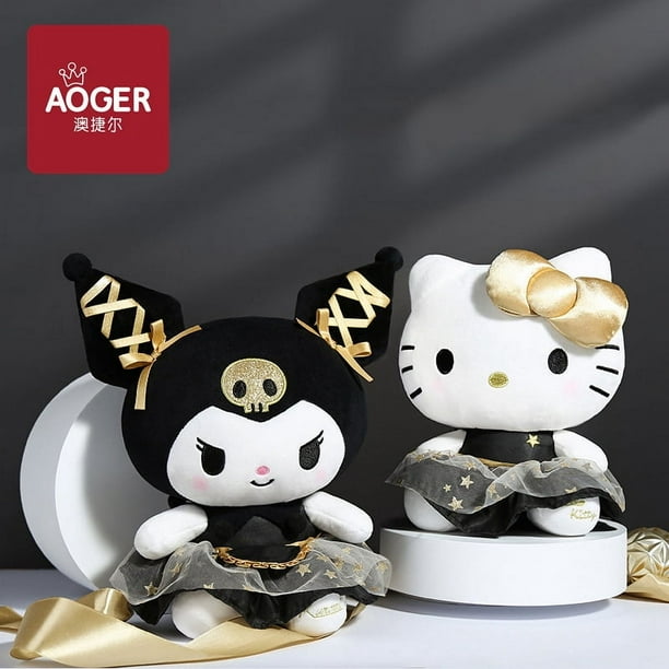 Sanrio Authentic Spot Goods Muñeca Kuromi de oro negro, juguete