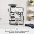 thumbnail image 2 of Breville the Barista Touch Impress Espresso Machine with Grinder & Auto Milk Frother, Espresso Maker with Assisted Tamping & Touchscreen, Cappuccino & Latte Machine for Home, BES881BTR, Black Truffle, 2 of 3