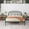 thumbnail image 3 of DHP Narla Metal Platform Bed Frame, Queen, Black, 3 of 27