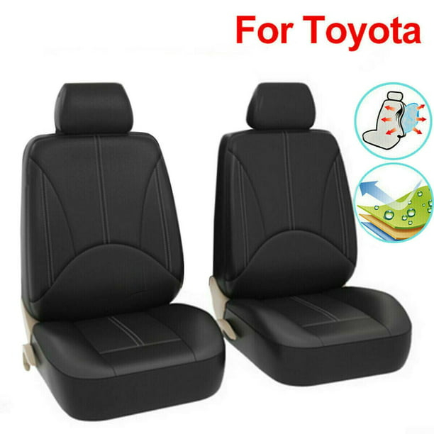 4 9pcs Set Pu Leather Car Seat Cover Black For Toyota Rav4 4runner Yaris Venza Com - 2018 Toyota Highlander Front Seat Covers