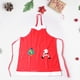 thumbnail image 5 of Delantal navideño, delantal de Papá Noel, delantal con pechera de limpieza ajustable, delantal de cocina, regalo de Navidad para fiestas, hornear,, 5 of 8