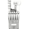 thumbnail image 2 of Cuisinart C77WTR-15PG Classic Forged Triple Rivet, 15-Piece Knife Set with Block, Superior High-Carbon Stainless Steel Blades for Precision and Accuracy, White/Grey, 2 of 2