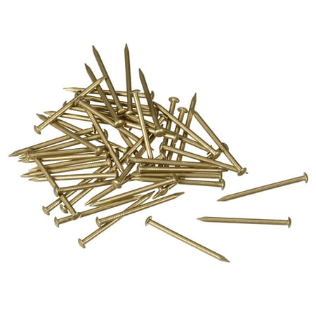 

Small Tiny Brass Nails 1.5x25mm for DIY Decorative Pictures Wooden Boxes Household Accessories 50pcs