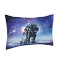 thumbnail image 2 of Balery Astronauts Start Running Bedding Queen Pillow Cases - Envelope Closure - Soft Brushed Microfiber Fabric - Shrinkage and Fade Resistant Pillow Cases-16"x24", 2 of 9