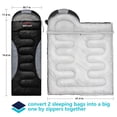 thumbnail image 4 of Bolsa de dormir Rioyalo de 0 grados para adultos, para camping, impermeable, 4 of 6