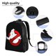 thumbnail image 4 of Mochila de viaje para portátil de Los Cazafantasmas, mochila escolar negra informal para el trabajo y la universidad, ideal como regalo para hombres, mujeres y estudiantes., 4 of 5