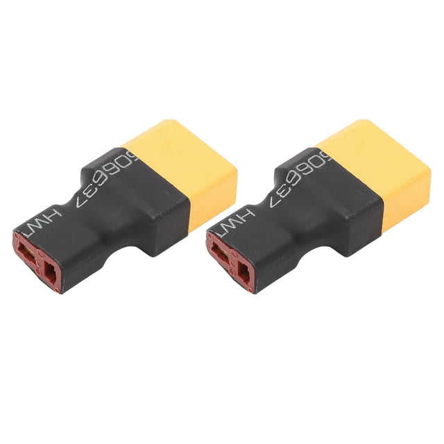 Convertidor X Maleto T Hembra, 2 piezas XT90 Macho X Maleto T Hembra Conector XT Adaptador Construcción robusta