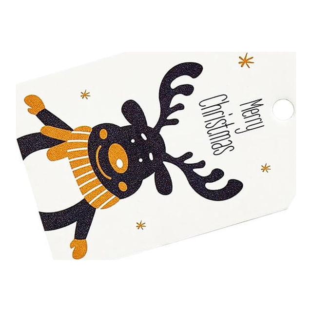 Naiovety 100 Uds. Etiquetas Kraft DIY etiquetas de Feliz Navidad etiquetas de papel para envolver regalos tarjetas de papel de Papá Noel Kits de decoración para fiestas 2 #
