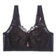 thumbnail image 1 of Sujetador Gibobby Sexy de encaje sin anillo Ropa interior fina Brasieres para Mujer sin varilla(Negro,G), 1 of 2