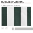 thumbnail image 4 of Outsunny 11' x 10' Retractable Awning Fabric Replacement Outdoor Sunshade Canopy Awning Cover, UV Protection, Green and White, 4 of 9