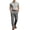 Beige, variant on Dressy Two Piece Set for Knitted Short Sleeve Shirt & Pants Business Casual Office Outfit Spring Summer 2 PC Sets Black S