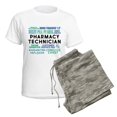 thumbnail image 5 of CafePress - Pharmacy Technician Word Cl Women's Light Pajamas - Women's Short Sleeve Print T-Shirt and Pants Light Cotton Pajama Set, 5 of 7