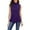 Purple, variant on fatyb Women's Turtleneck Tank Tops Casual Sleeveless Slim Basic Tops Summer Dressy Undershirts S-5XL