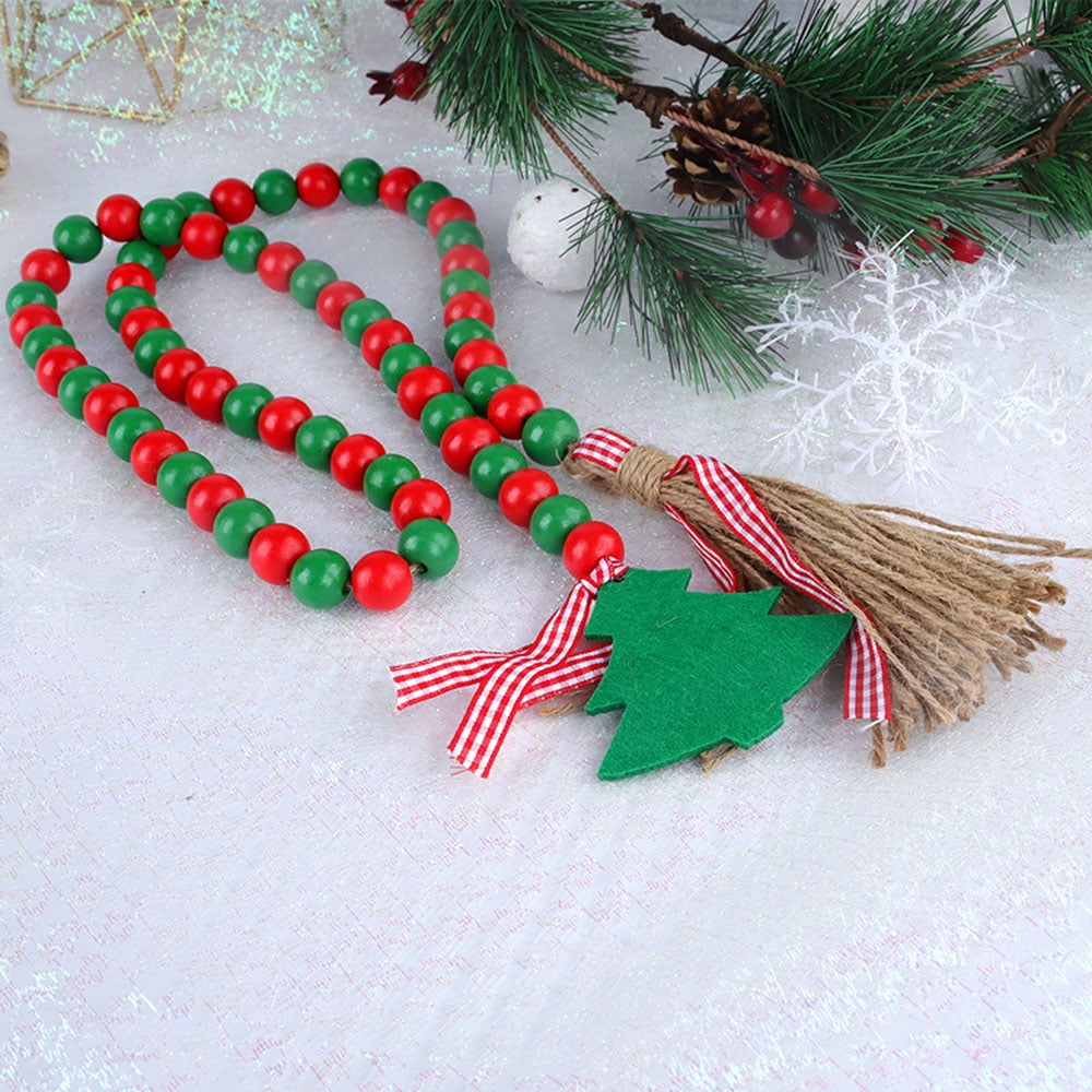 9ft Classic Shiny Beads Christmas Party Beaded Tree Garland Decoration