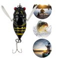 thumbnail image 4 of WDOplteas Anzuelo Cebo Biónico Plástico 5 Cm 6 G Wobbler Cicada Señuelo Pesca Duro (negro), 4 of 7