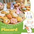 thumbnail image 4 of Easter Cookie Cutters Set for Easter Party Supplies Bunny Egg Bunny Face Peeps Flower Chick Carrot Mini Easter Sandwich Cutters for Spring Baking 12Pcs Set 2, 4 of 7