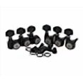 thumbnail image 3 of Eddaray 6 In-line Guitar Locking Tuners, 1:18 Gear Ratio Lock String Tuning Key Pegs Machine Heads Replacement, Black, 3 of 4
