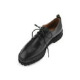 thumbnail image 5 of INSPIRE CHIC Unisex Waxed Solid Round Shoelaces 2 Pairs Oxford Shoestrings for Dress Shoes Boots Black 110cm / 43.3", 5 of 7