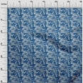 thumbnail image 2 of oneOone Silk Tabby Medium Blue Fabric Florals Sewing Material Print Fabric By The Yard 42 Inch Wide, 2 of 4