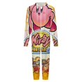 thumbnail image 4 of Kirby Men's Hooded Jumpsuit - Zip Up One Piece Pajamas Soft Cozy Winter Warm Plush Loungewear, 4 of 8