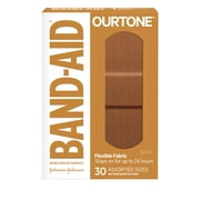 Band-Aid Brand Ourtone Adhesive Bandages, BR45, 30 Count