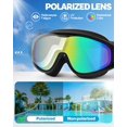thumbnail image 2 of Gafas de natación Rantizon polarizadas antiUV y antivaho para adultos, 2 of 7