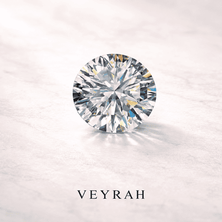 VEYRAH 1 Carat D Color Round Cut Moissanite Stone with GRA Certificate, Sparkling Faceted Stone