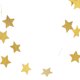 thumbnail image 4 of PTOOTP Guirnalda de estrellas brillantes de 2 m, guirnaldas de papel colgantes navideñas para cumpleaños, hogar, bodas, fiestas, decoración (doradas), 4 of 7