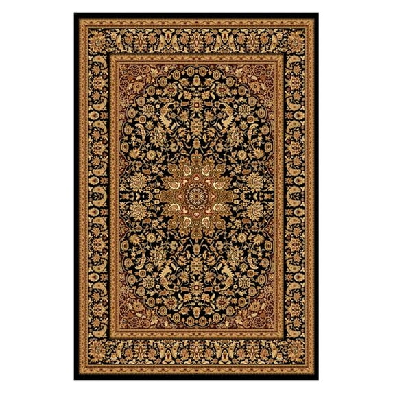 Classic Yazd 3.3X5.3 2800-090 Blk-Blk Rectangle Rug